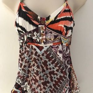 Just Cavalli Spaghetti Strap Cami Blouse